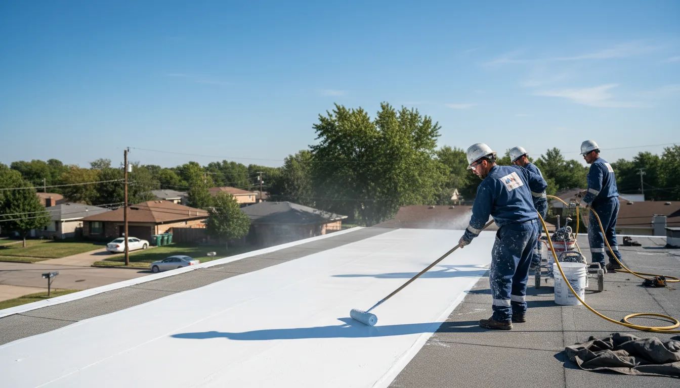 Commercial roof coating in Foster, VA near me